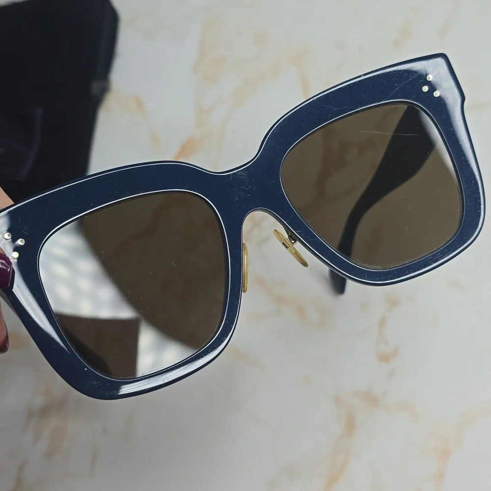 Celine kim Square oversized sunglasses navy Pheobe Philo era rare